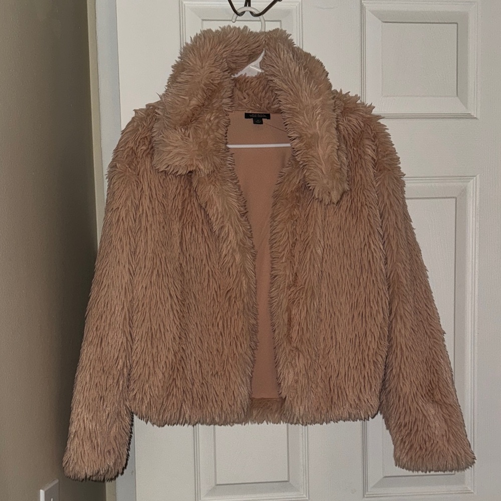 Wild Fable Cozy Tan Teddy Jacket